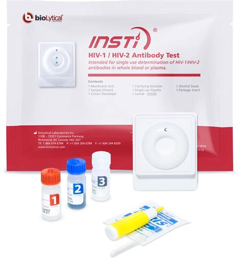 insti hiv test package insert|HIV.